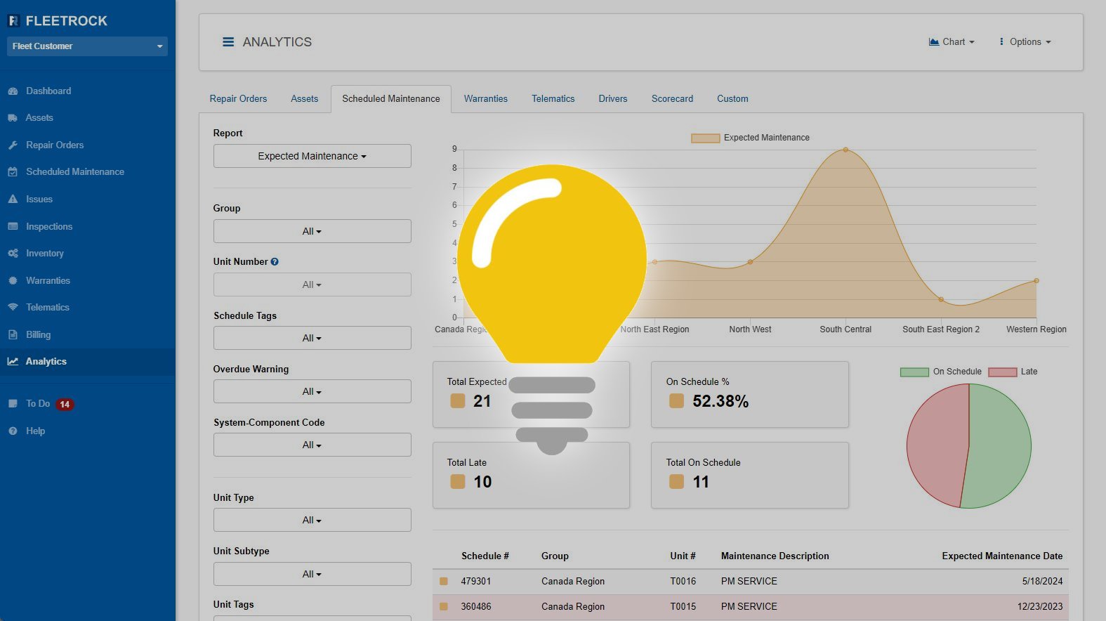 Fleet Management AI Software Screenshot