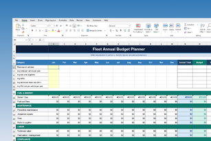 Fleet Budget Planning Spreadsheet